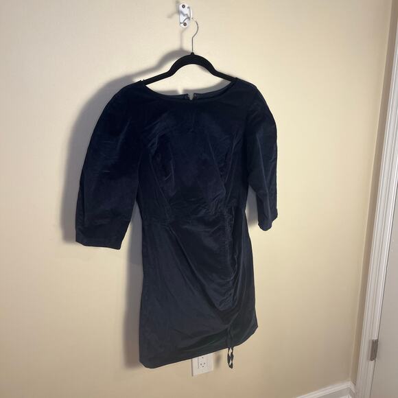 NWT Rebecca Taylor La Vie Corduroy Dress Navy Blue Size M - Picture 10 of 10